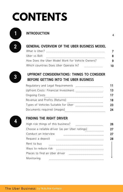 UBER Document | How To Start Your Uber Business: Comprehensive Document of Tips To Become An Owner or Driver
