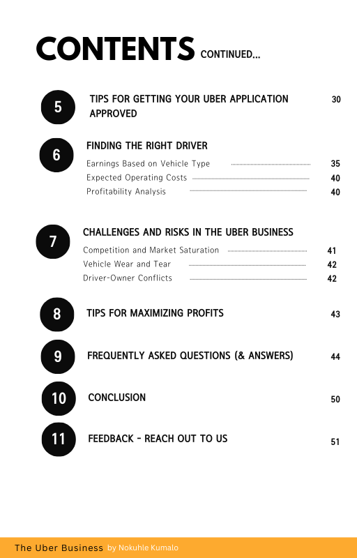 UBER Document | How To Start Your Uber Business: Comprehensive Document of Tips To Become An Owner or Driver