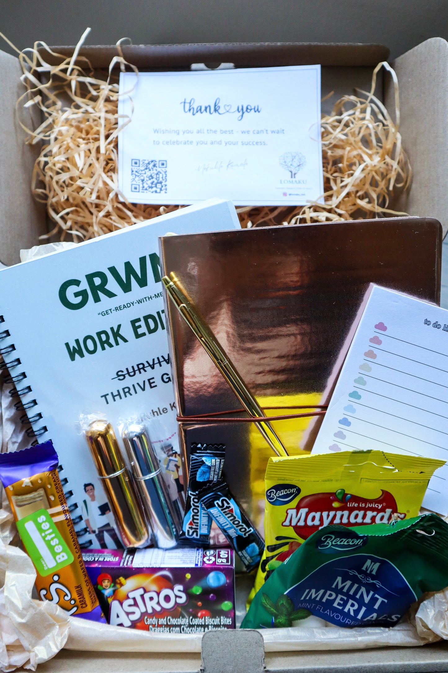 Package B: Notebook & GRWM Book Hamper
